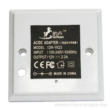 AC/DC Adapter for CCTV Camera with 100 to 240V AC Input Voltage and 24W Maximum Output Power
